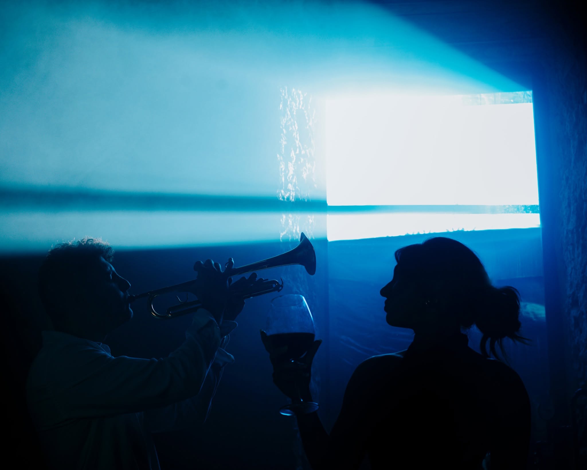 Atmosfera blu al bancone